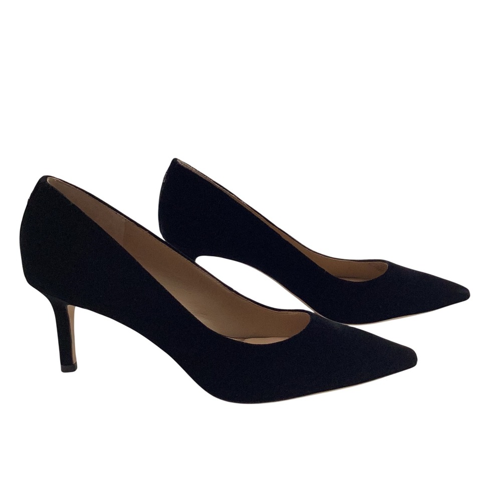 Lauren Ralph Lauren Black Velvet Pointed Toe Pumps RLL Logo Heels Womens 11B - Picture 15 of 16